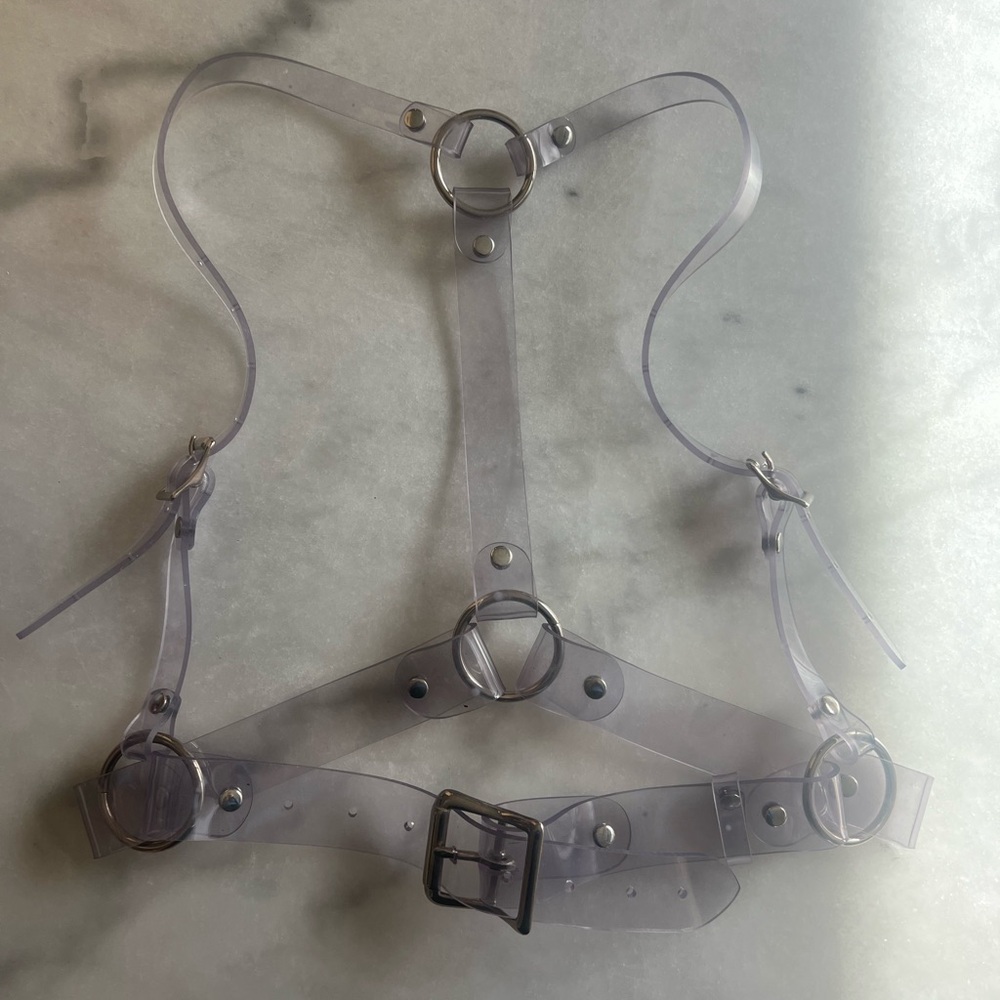 ZANA BAYNE Transparent PVC Ring Harness